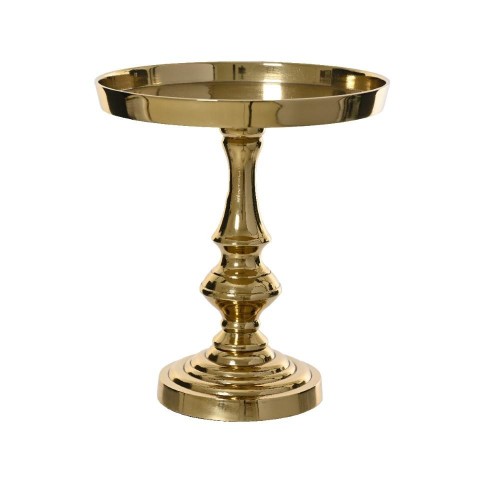 ALZATINA METALLO H.25CM. METALLO ORO